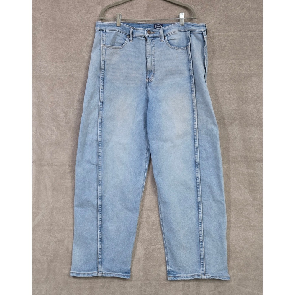 Scoop Slouchy Barrel Jeans Women 16 High Waist Boho Oversized Balloon Denim